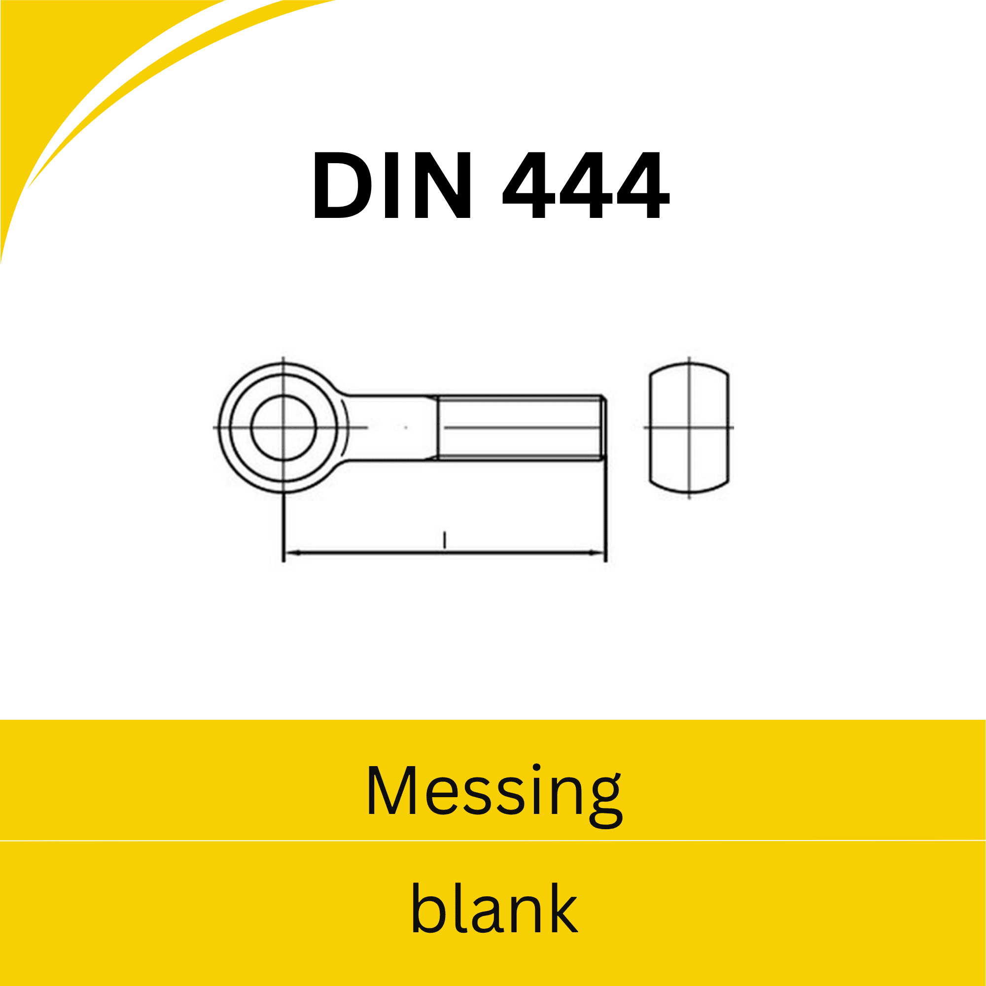 Bild von ➤ Kategorie: DIN 444 Messing (blank)